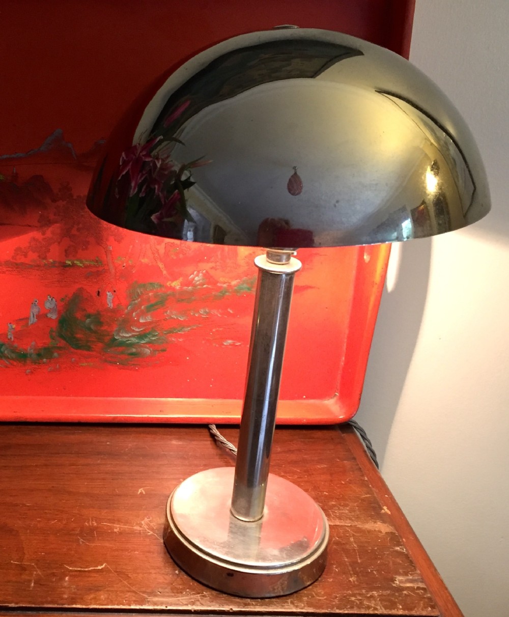 Iconic Art Deco Dome Desk Lamp Chrome 381546 Www