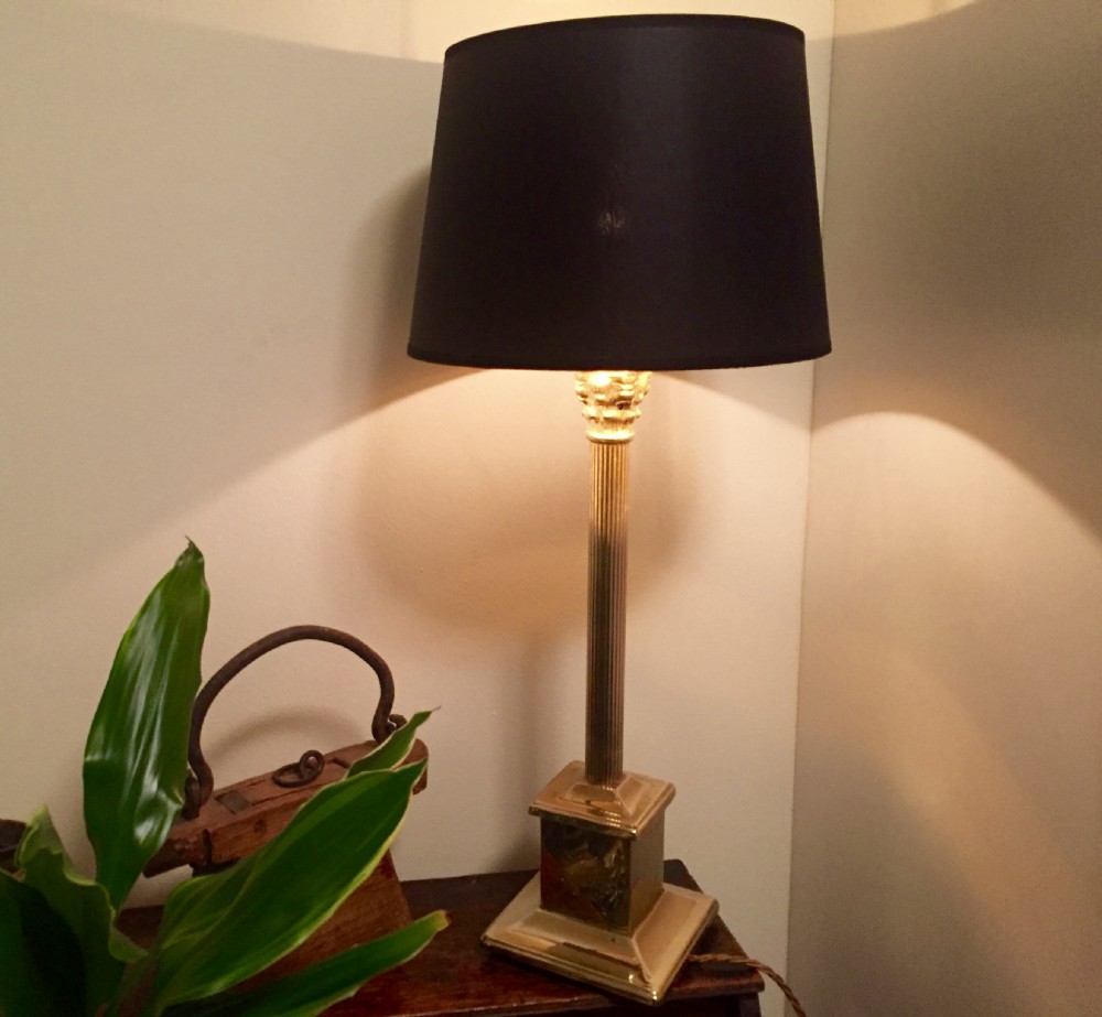 classic edwardian obelisk desk lamp solid brass