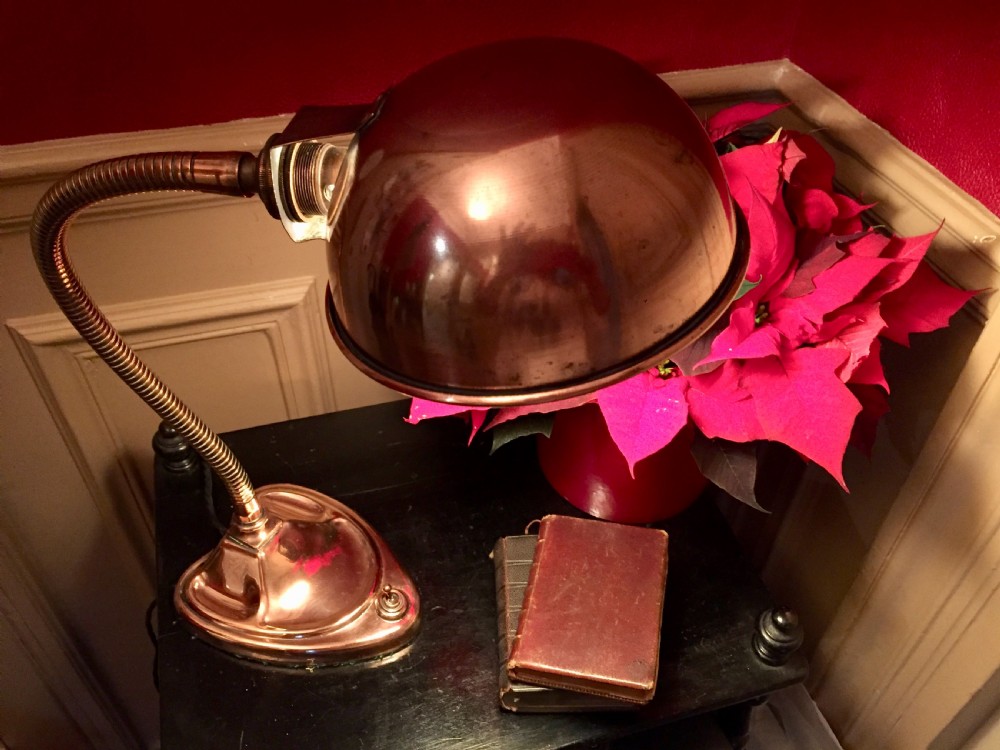 wonderful edwardian adjustable desk lamp copper
