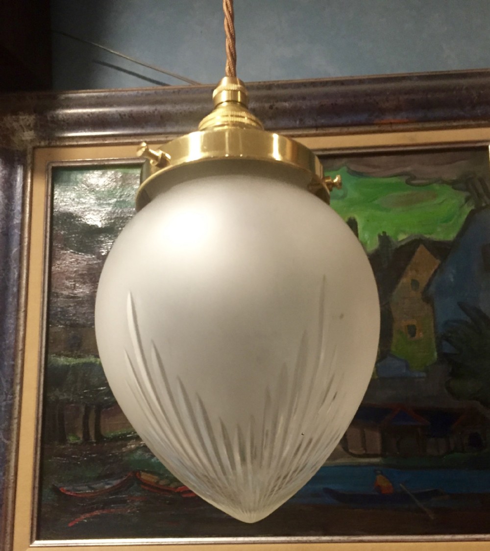 classic edwardian cut glass lantern