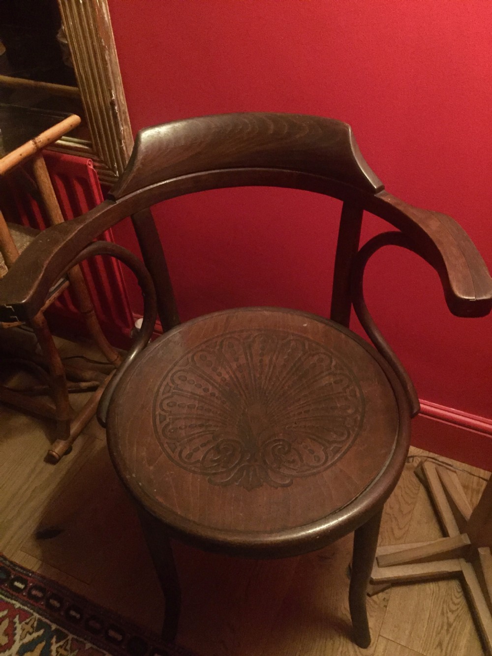 original mundus j j kohn 1890 desk chair